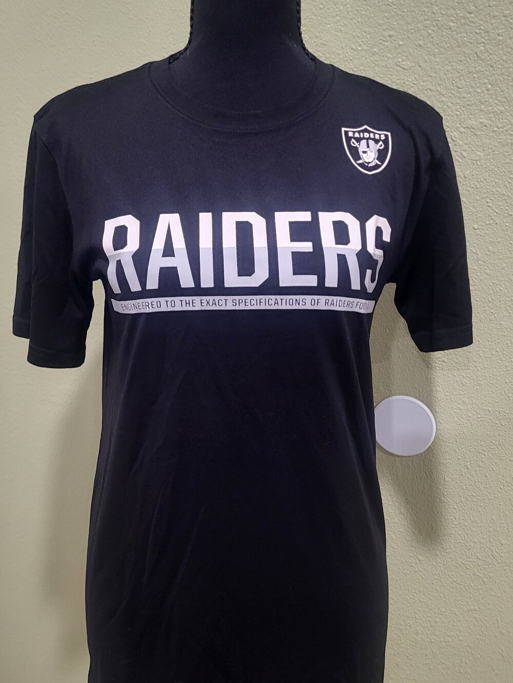 Nike Dri-FIT "Raiders" NFL Equipment Training Men's Black Shirt - Small